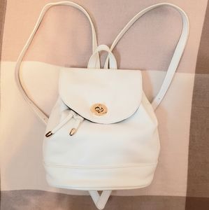 Small white backpack